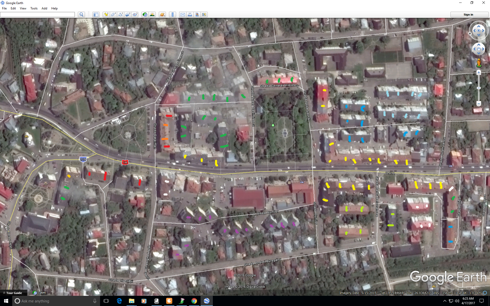 Hartă pentru numărarea blocurilor și apartamentelor din Vălenii de Munte