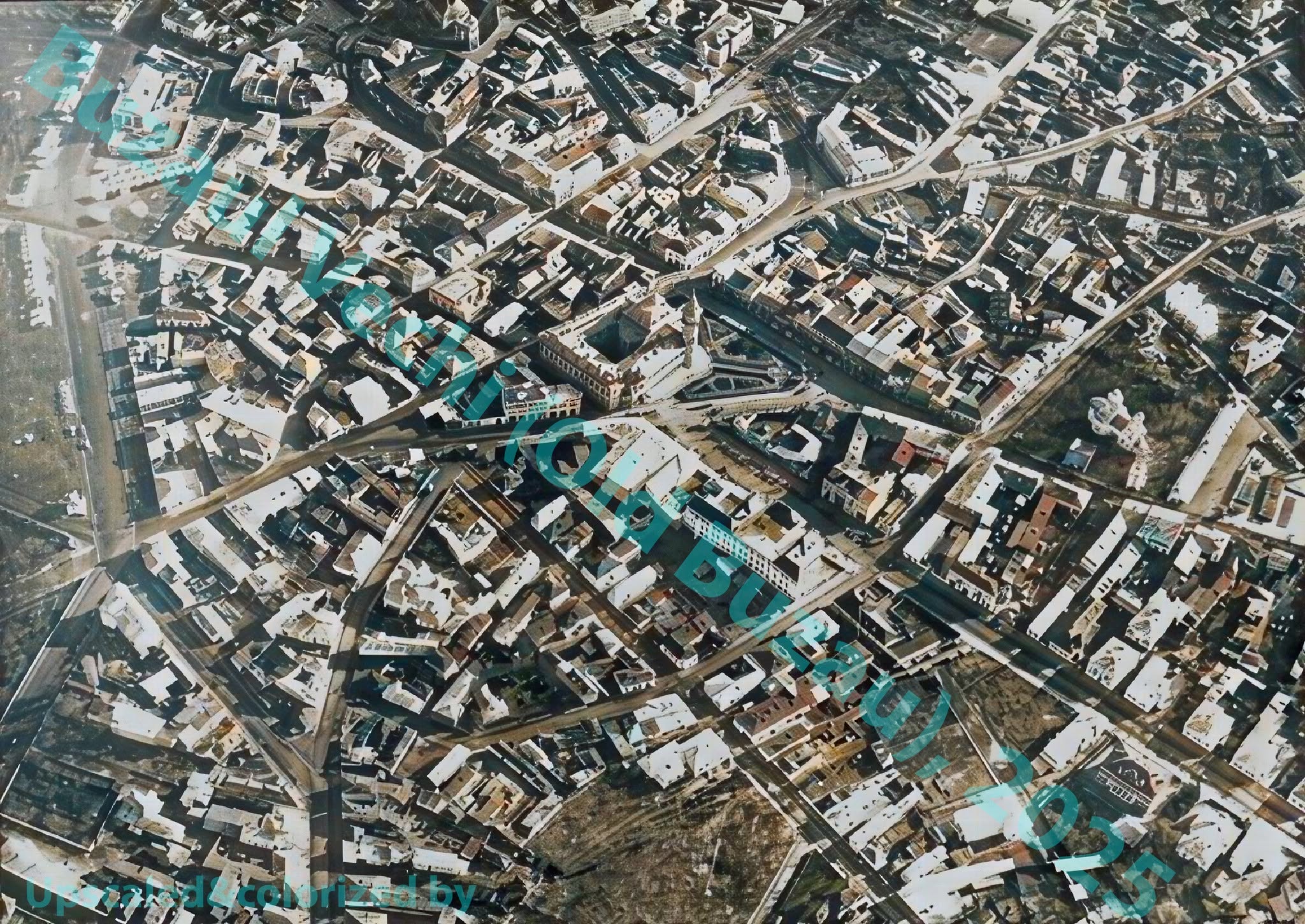 Buzău din avion 1917